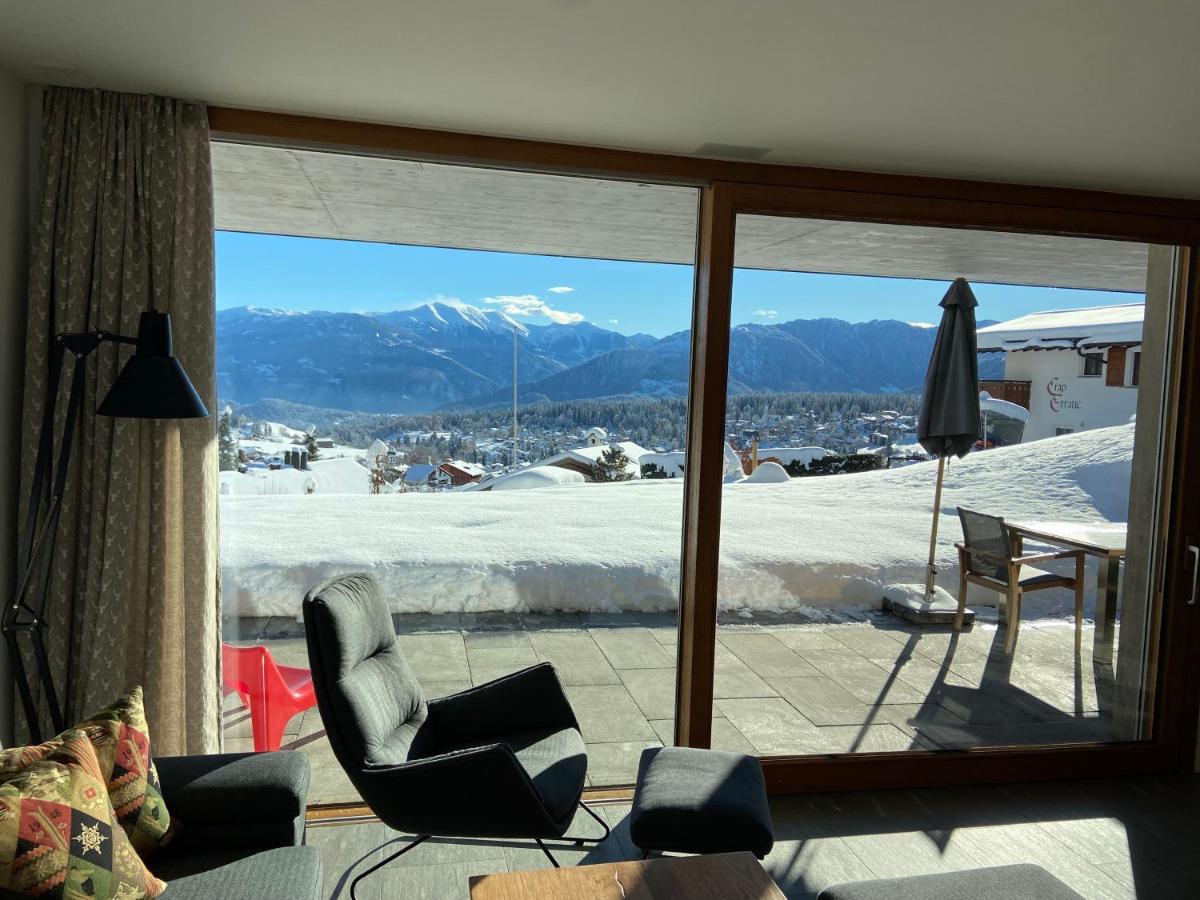 Casa Admisa, Spektakulaere Aussicht, Ski In And Out, Hochwertige Einrichtung, Valserstein Und Eiche Флимс Екстериор снимка