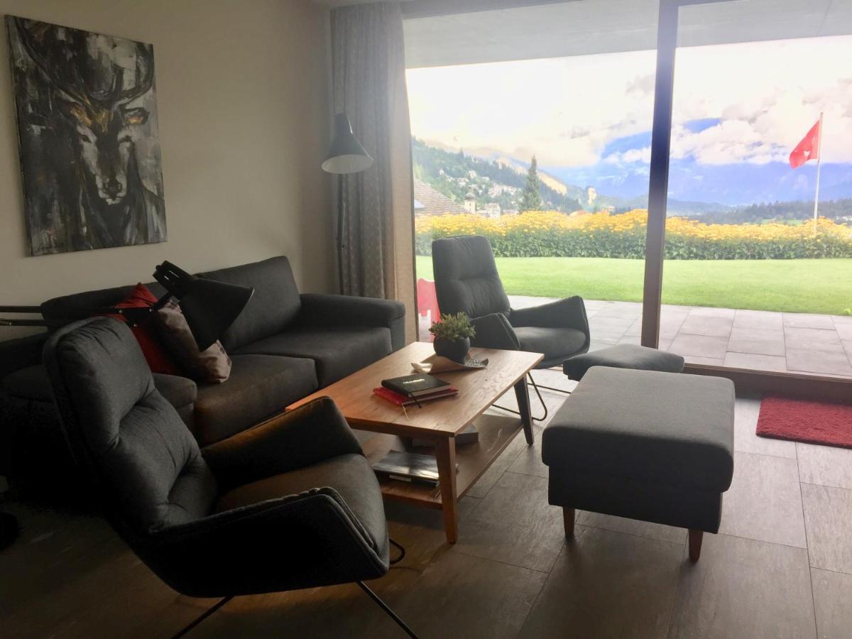 Casa Admisa, Spektakulaere Aussicht, Ski In And Out, Hochwertige Einrichtung, Valserstein Und Eiche Флимс Екстериор снимка