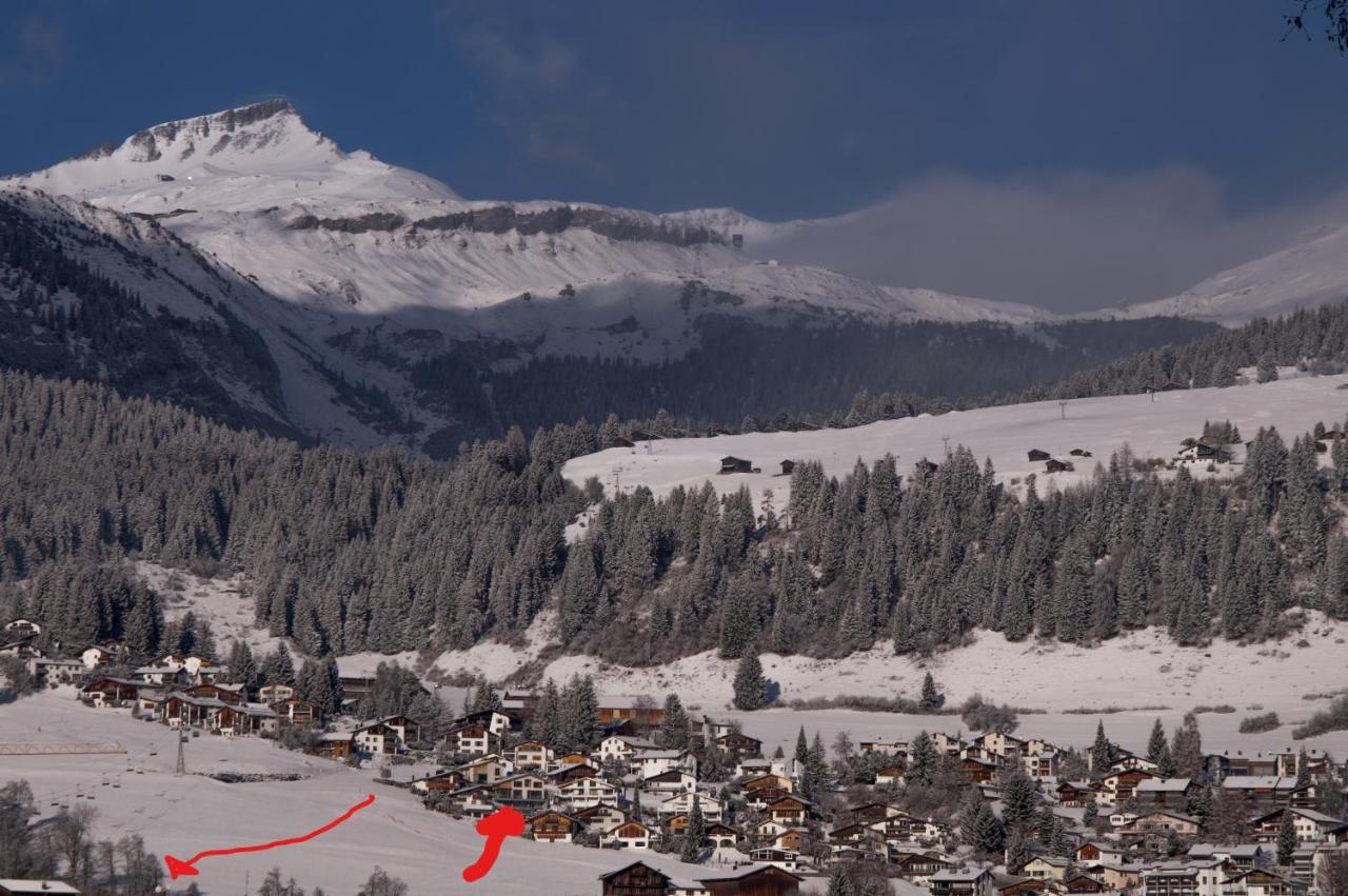Casa Admisa, Spektakulaere Aussicht, Ski In And Out, Hochwertige Einrichtung, Valserstein Und Eiche Флимс Екстериор снимка